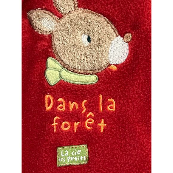 La Compagnie Des Petits Embroidered Woodland Fantasy Warm Fleece 3-9 mo Gift - Picture 6 of 13